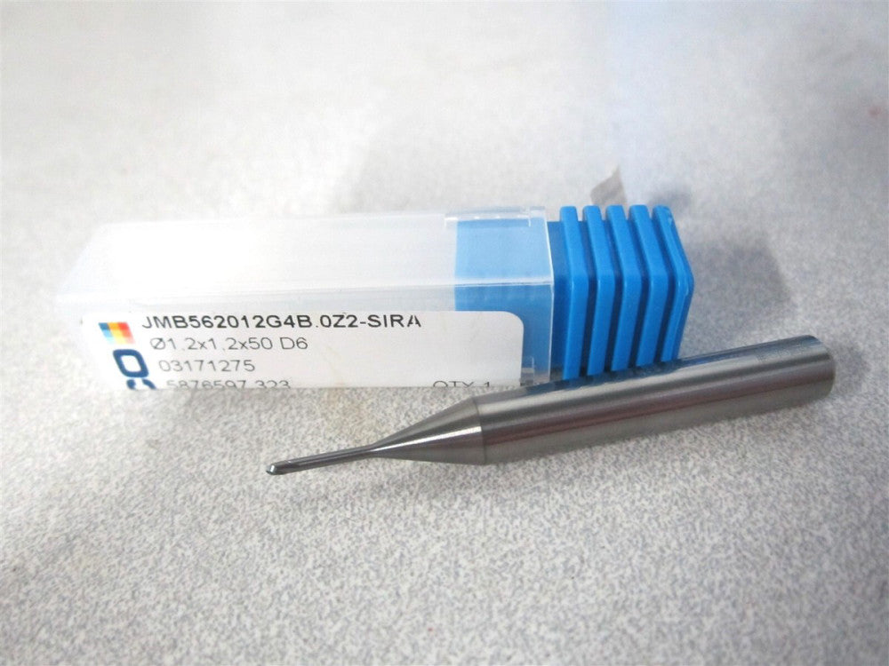 Seco (03171275) 1.20mm x1.20mm x6.00.mm x50.00mm Solid Carbide 2Fl Ball End Mill