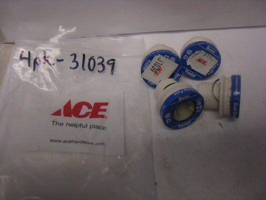 4 NEW BUSS FUSTAT DUAL-ELEMENT TIME-DELAY TAMPER-PROOF BASE TYPE S FUSE 15A 125V