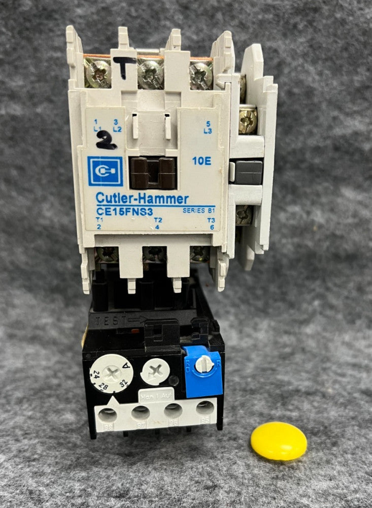 EATON CUTLER-HAMMER CN15FNS3 CONTACTOR W/CUTLER C316FNA THERMAL OVERLOAD RELAY