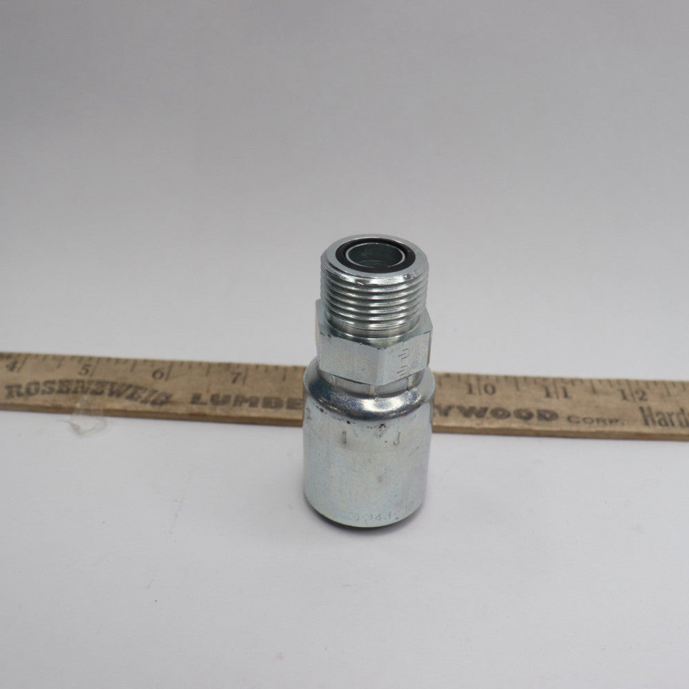 Parker Rigid Fitting 1/4" Hose x 1/4" Male Seal-Lok P1J0431010