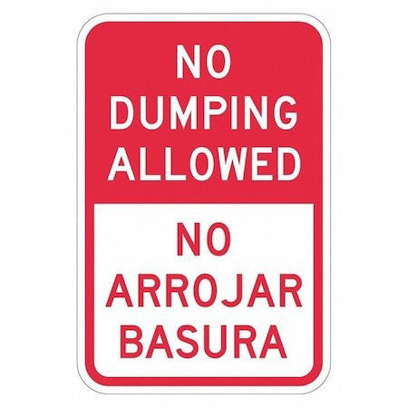 Lyle T1-1710-Eg_12X18 Facility Sign, 18 In H, 12 In W, Aluminum, Vertical