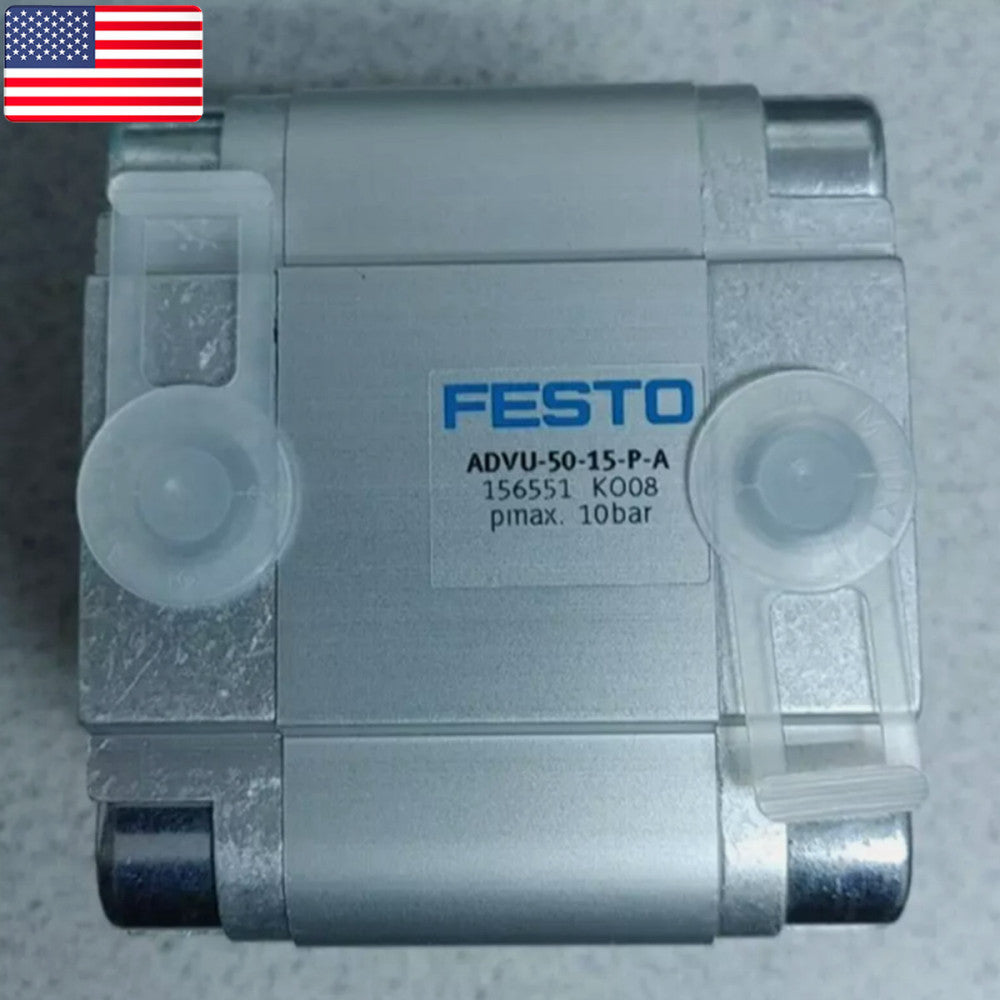 One Brand New FESTO ADVU-50-15-P-A 156551 Compact Cylinder Valve - US Stock