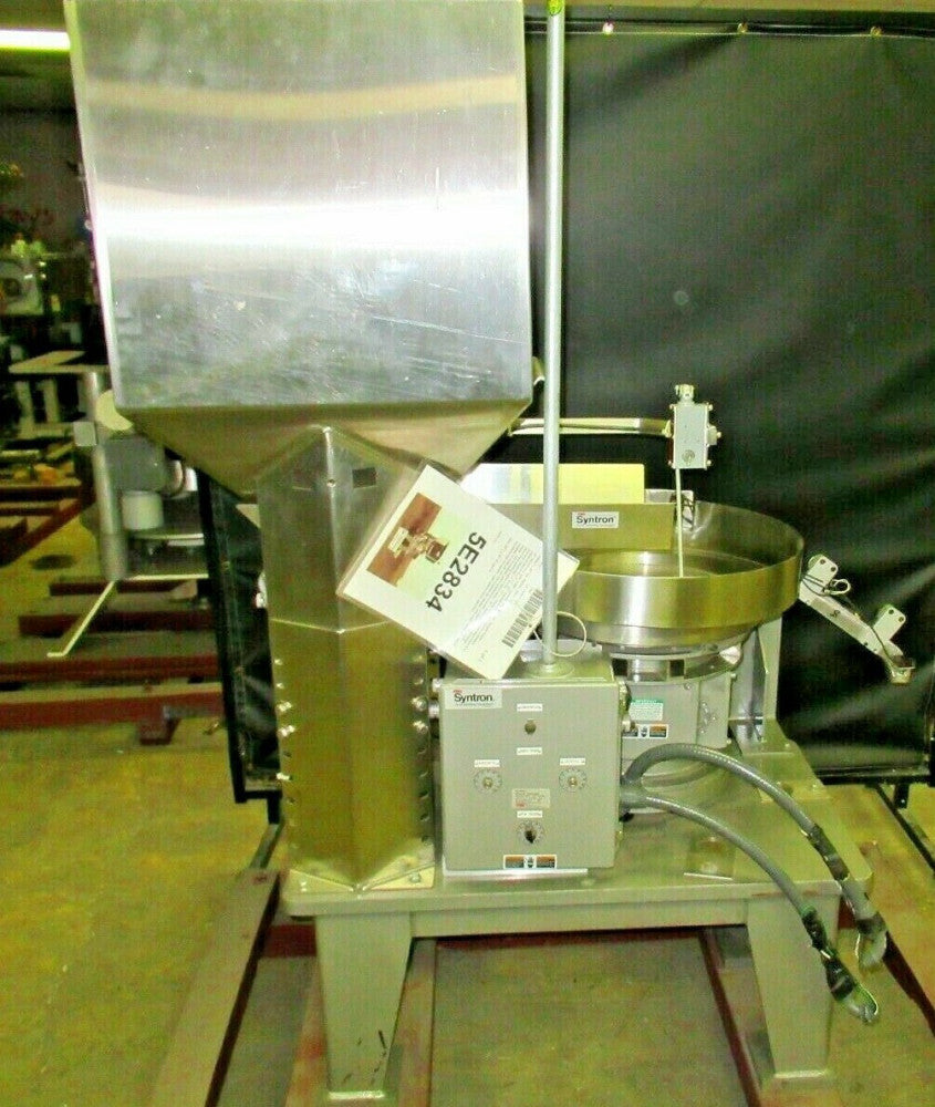 FMC 24" Vibratory Bowl Feeder with 5 cu. ft. Feed Hopper Model: PFM 5
