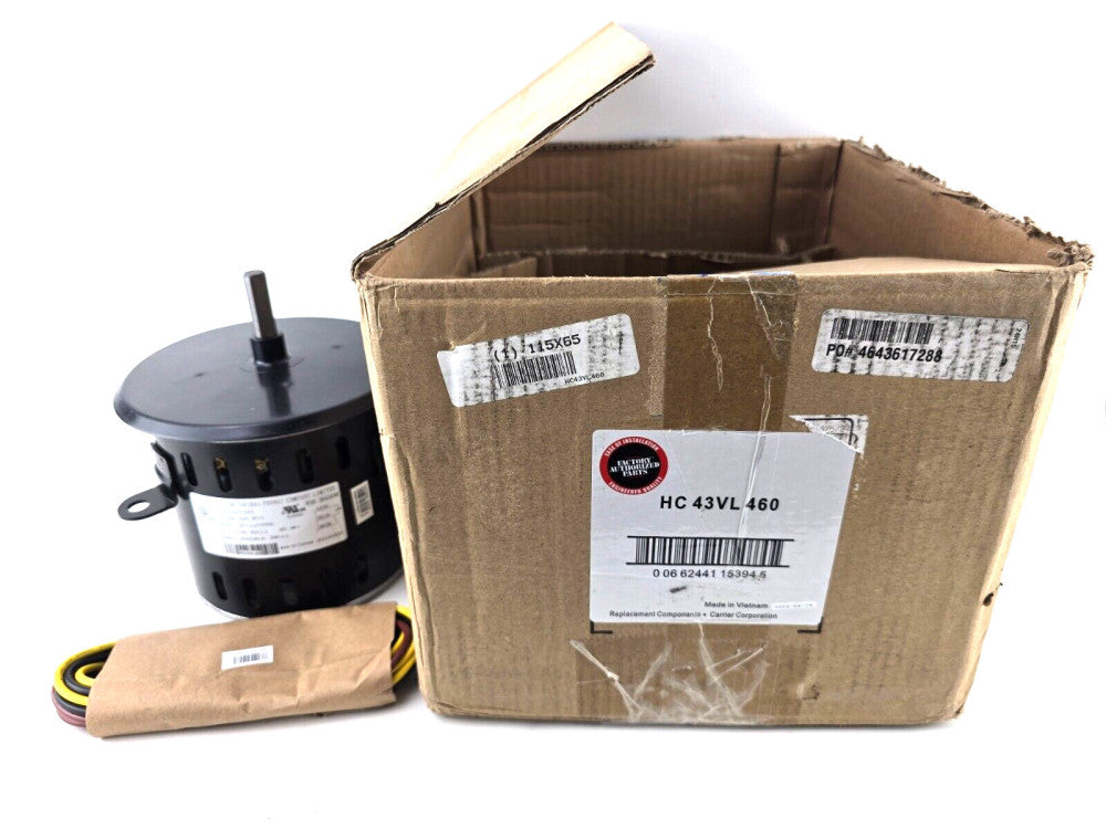 Carrier Factory Authorized Condensor Motor HC43VL460 1/2 HP 1075 RPM 460 VAC