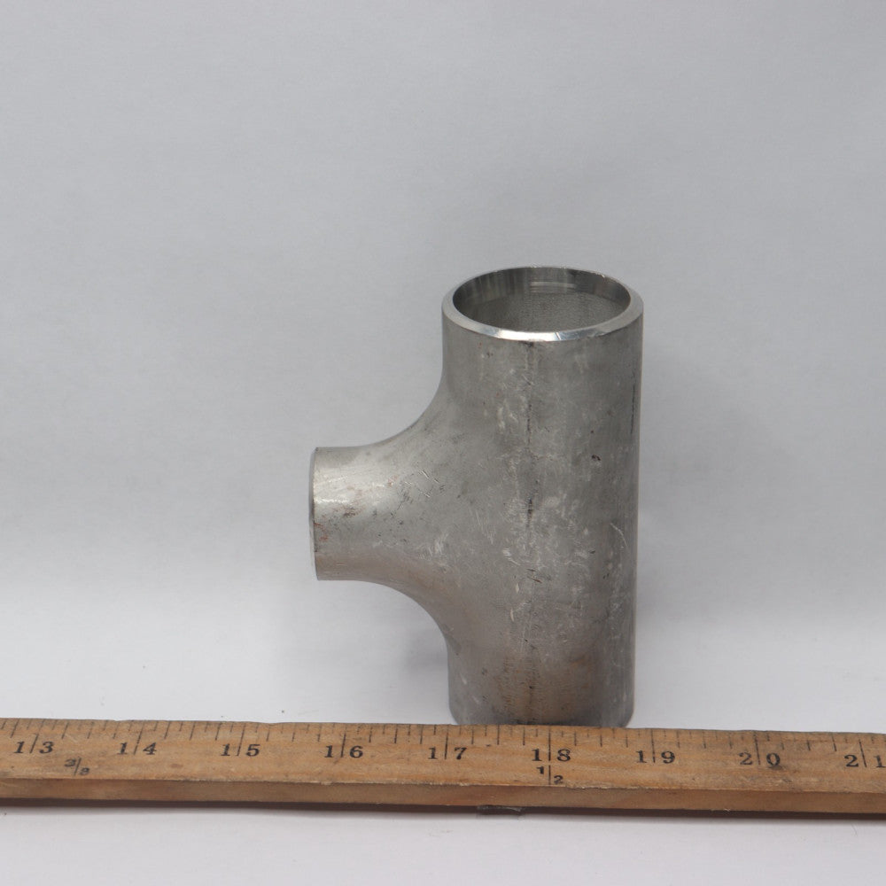 Butt Weld Reducing Tee Pipe Fitting Schedule 10 316 Stainless Steel