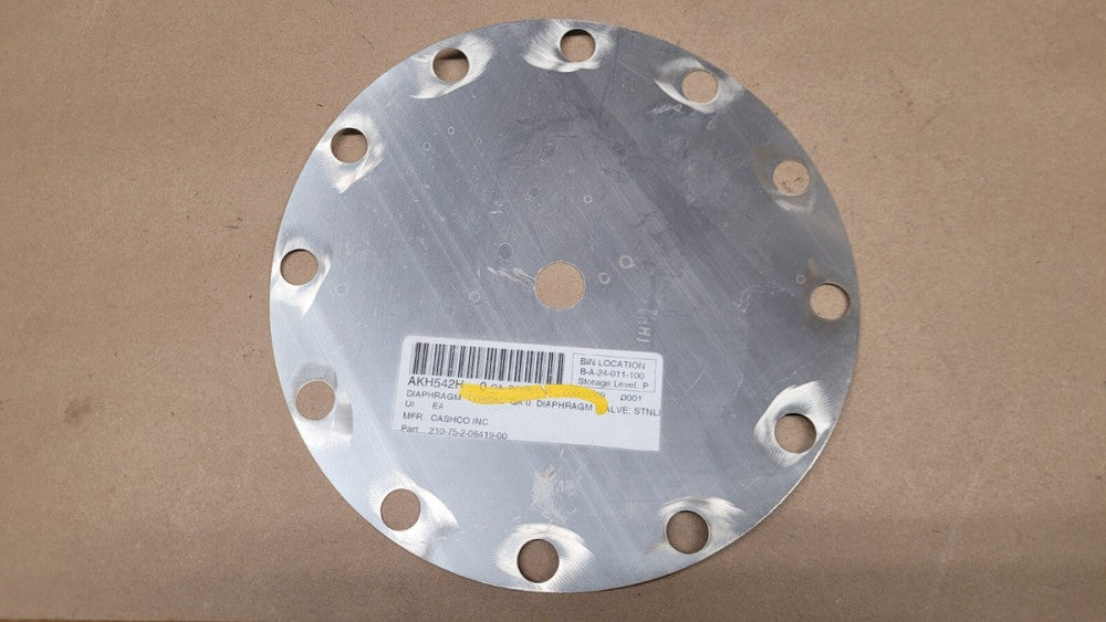 Cashco 210-75-2-06419-00 Stainless Steel Valve Diaphragm