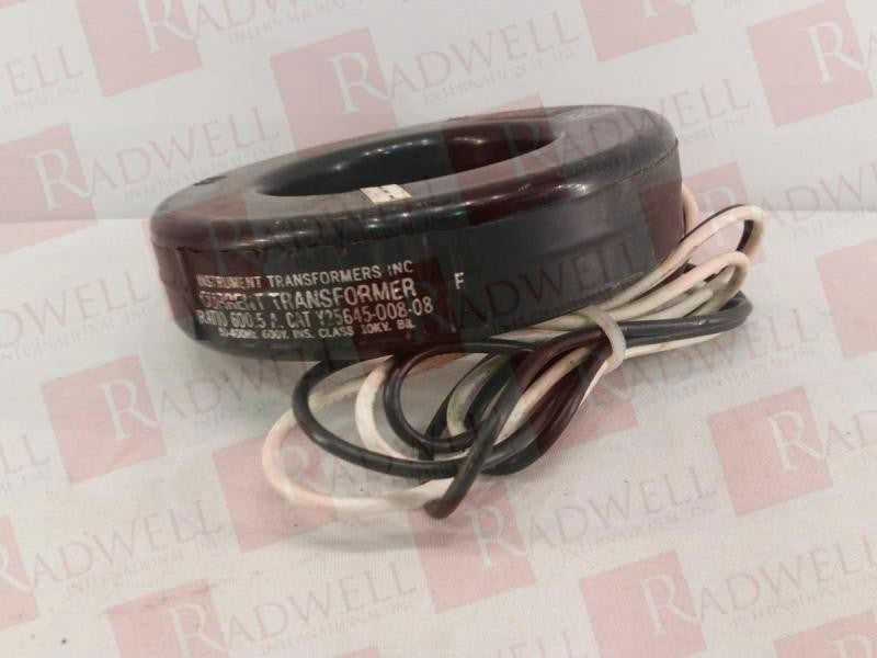 INSTRUMENT TRANSFORMERS INC Y25645-008-08 / Y2564500808 (USED)