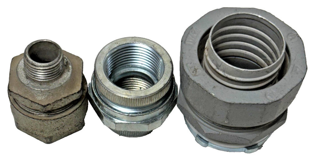 APPLETON AND O-Z GEDNEY CONNECTORS LOT OF 3 SIZES 1-1/2" 1" 1/2"