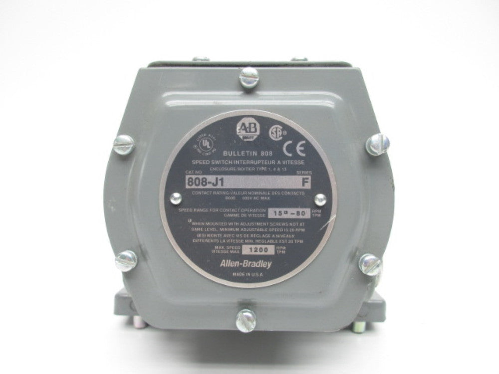 ALLEN BRADLEY 808-J1 SER. F 600VAC NSNP