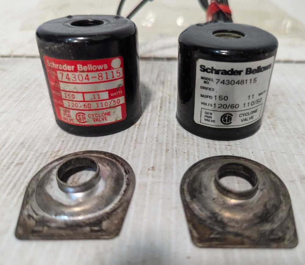 Schrader Bellows, Pair of Solenoid Cyclone Valves, #74304-8115