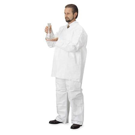 Dupont Ty350swh2x0050vp Tyvek 400 Disposable Pants, 2Xl, Elastic Waist, Serged