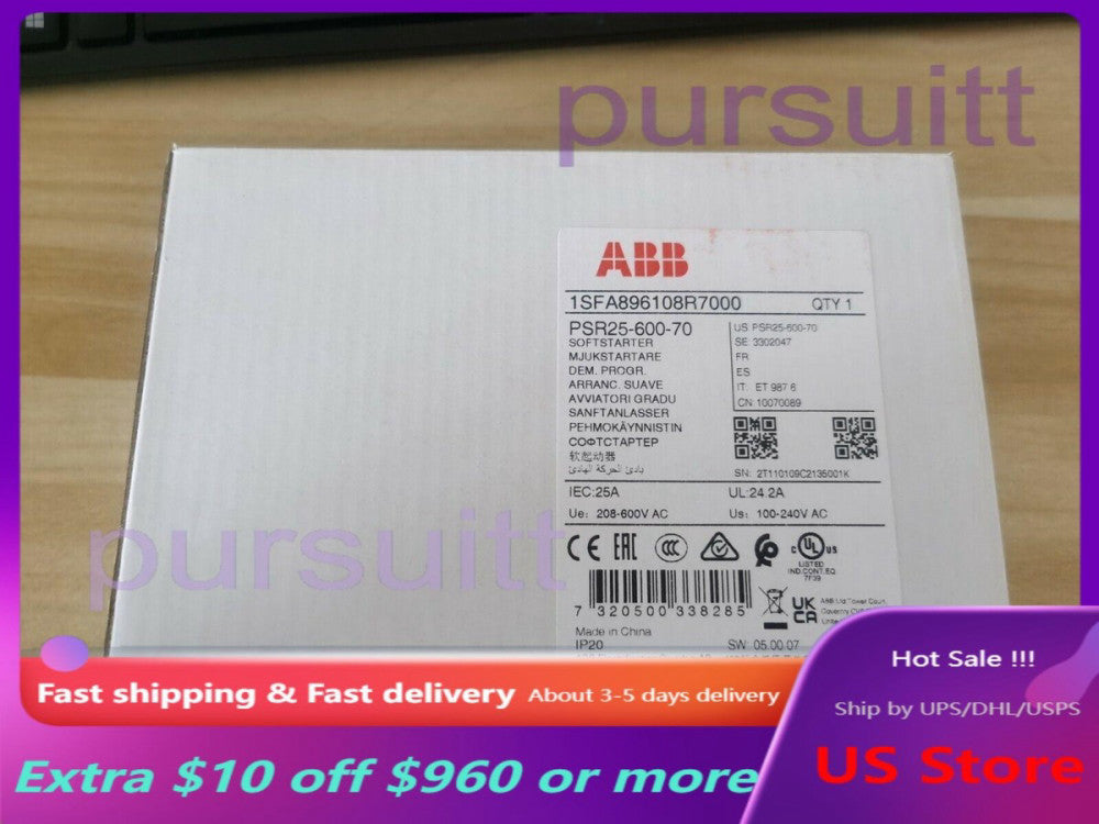 1PCS ABB PSR25-600-70 1SFA896108R7000 Soft Starter In Box Brand US Free TAX