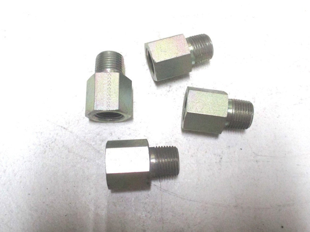 Eaton (2040-8-8S) 1/2" Male NPTF to 1/2" Female NPTF Straight Adapter - Lot of 4