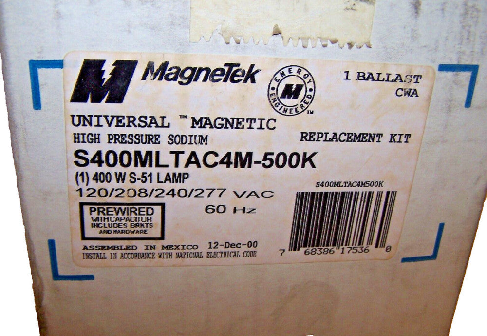 NEW MAGNETEK 400 WATT BALLAST REPLACEMENT KIT  S400MLTAC4M-500K