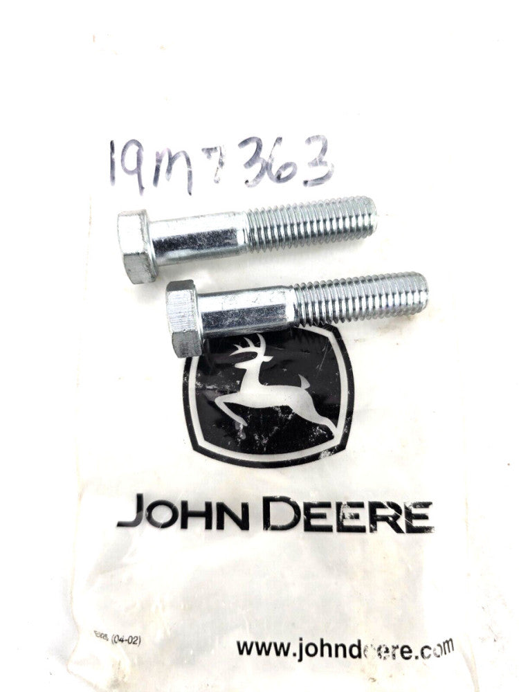 2pcs John Deere Cap Screw Bolt 19M7363 Hexagonal Head Screw M12 X 60