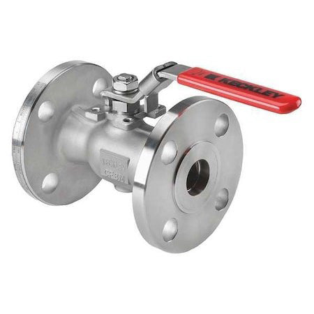 Keckley Bvf1rf2rssrgsl-100 1" Flanged Stainless Steel Ball Valve Inline