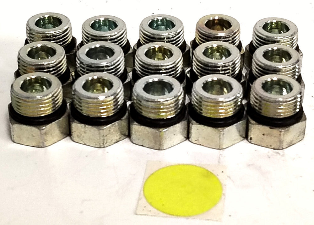 PARKER 1/2" HEX HEAD PLUG W/ORING 6-P50N-S ****LOT OF 15*****