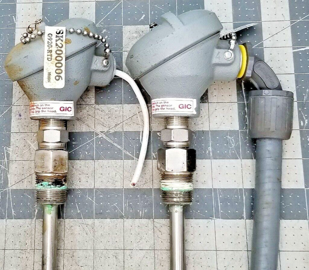 (2) GIC THERMODYNAMICS SK200006 G920-RTD W/STAINLESS THERMOWELL [B5BB]