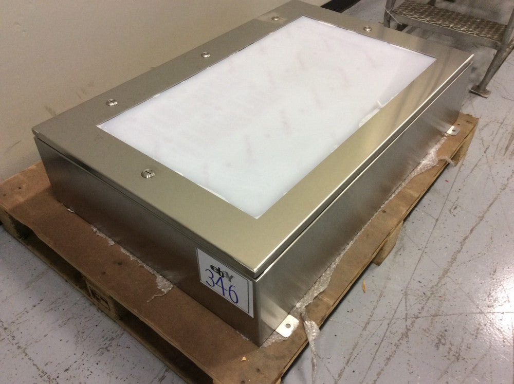 NEMA ENCLOSURES 42" X 26" X 9" STAINLESS STEEL CONTROL PANEL CLEAR LEXAN FRONT