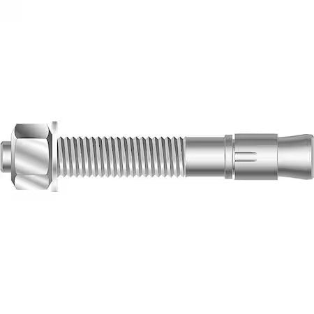 Mkt Fastening 273451S Sup-R-Stud + Wedge Anchor, 3/4" Dia., 5-1/2" L, Steel