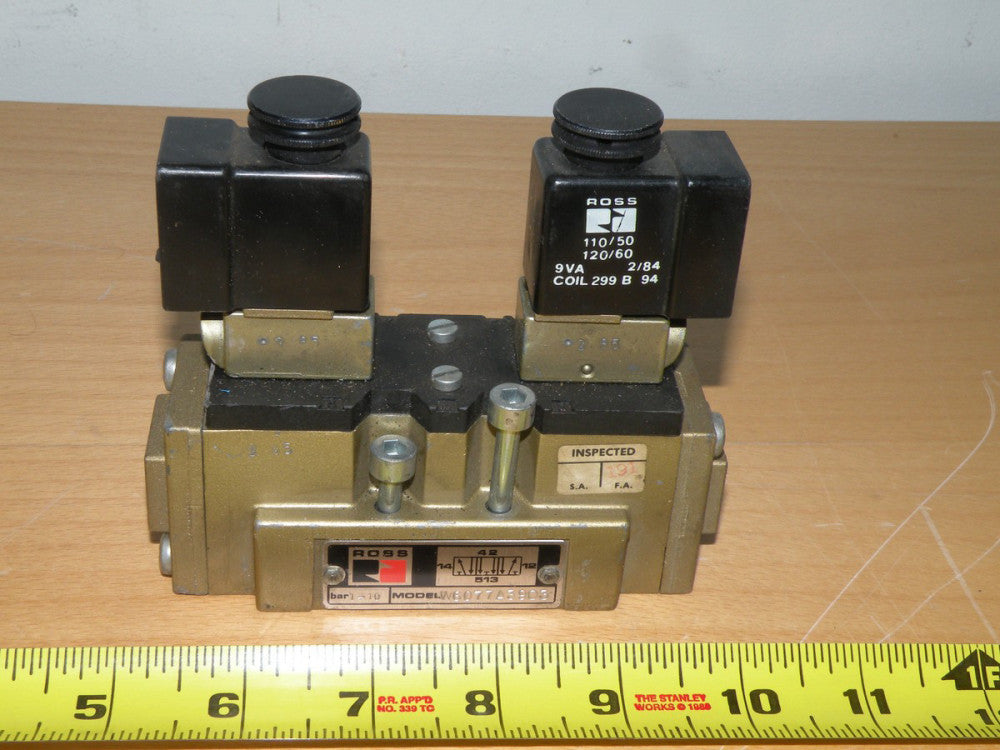 Ross W6077A3903 Solenoid Valve With  299B 94 Coils Guaranteed