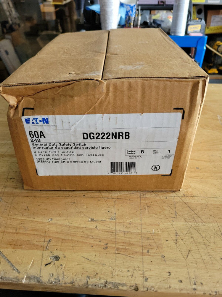 Eaton Cutler-Hammer DG222NRB General Duty Safety Switch 60A 240V
