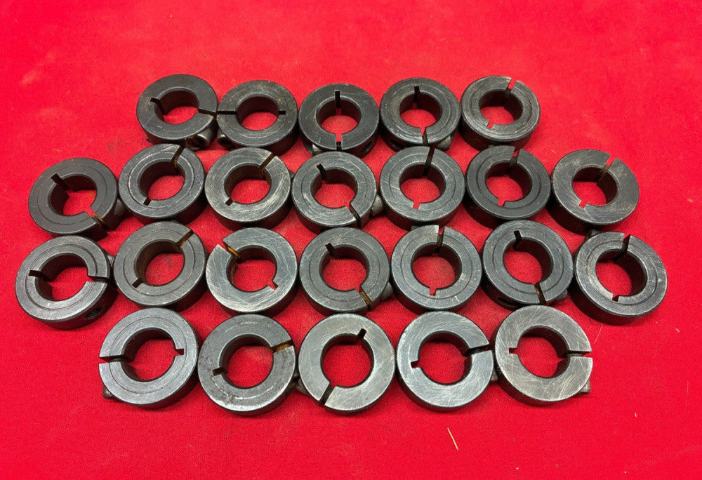 UNBRANDED SPLIT COLLAR OUT DIAM: 1-1/2" INS DIA:3/4" WIDTH: 1/2" (LOT OF 24)