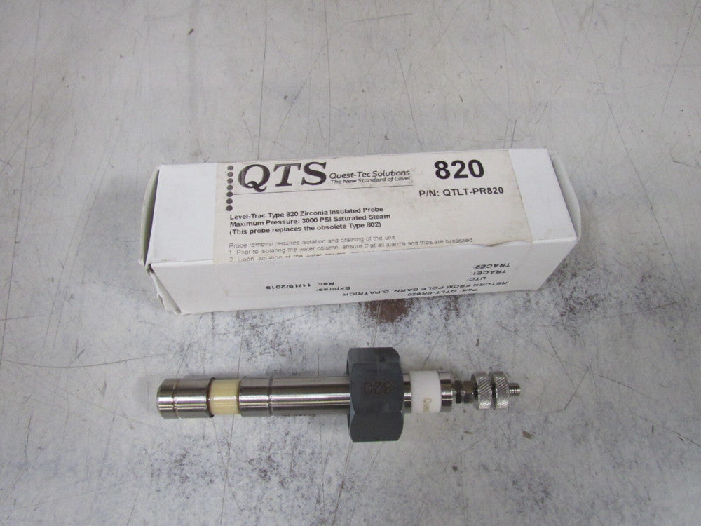 QUEST-TEC SOLUTION LEVEL-TRAC TYPE-820 QTLT-PR820 ZIRCONIA INSULATED PROBE NIB !