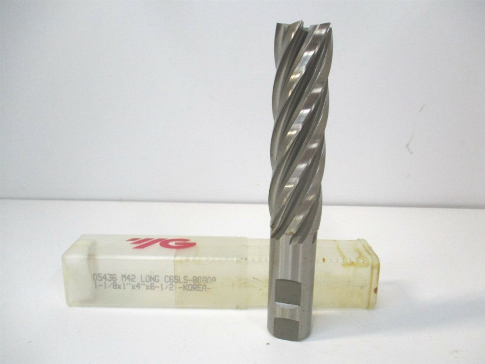 YG-1 (05436) 1-1/8" x 1" x 4" x 6-1/2" OAL HSS 6-Flute Square End Mill 