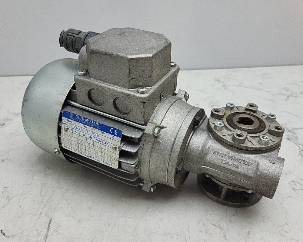 Neri Motor T56B4 Gearmotor Varvel FRS28/FL Worm Gearbox 28:1 Ratio