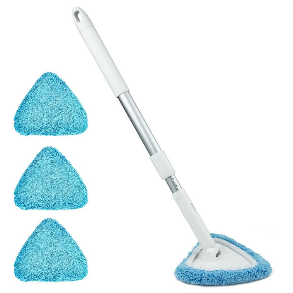 BITOPE Windshield Cleaning Tool, 26" Adjustable Handle, 3pcs Microfiber Pads,...