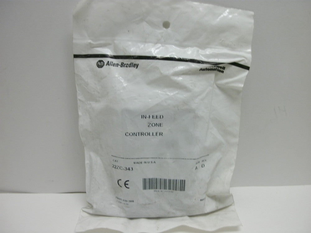 ALLEN BRADLEY 22ZC-343 IN-FEED ZONE CONTROLLER SERIES A REV. D NEW IN BAG