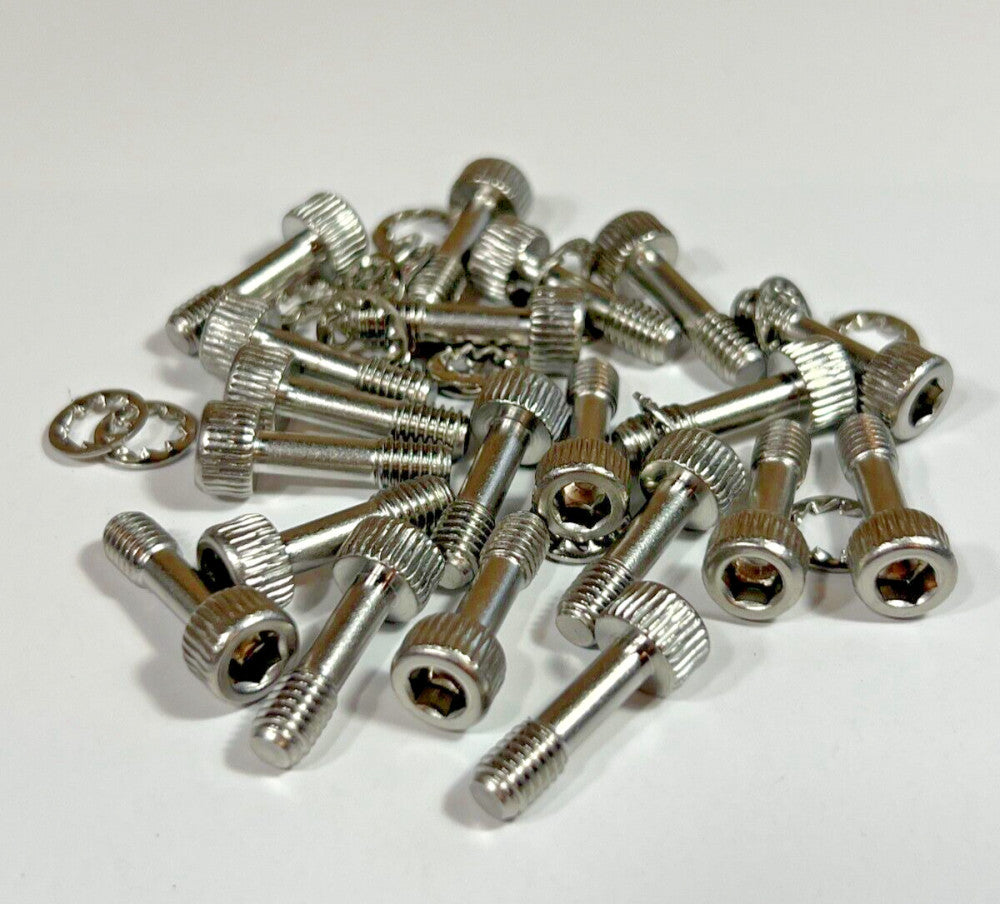 20pc Hex Socket Drive #8-32 UNC 3/4" Length Under Head Captive Screw