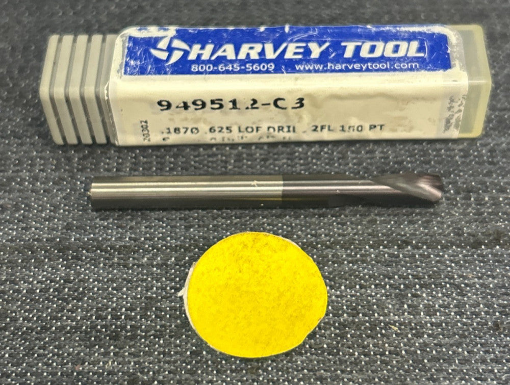 HARVEY TOOLS MINIATURE SPOTTING DRILL BIT 949512-C3