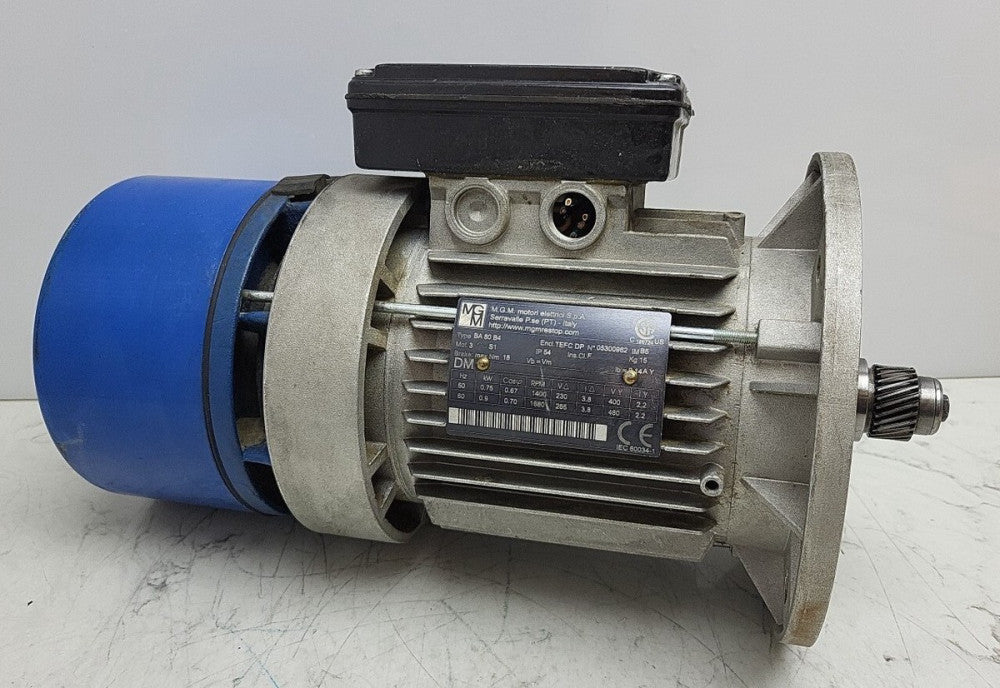 Mgm BA80B4 Brake Motor 230/400 277/480V 0.75 0.90 kW IP54 S1 1400 / 1680 Rpm