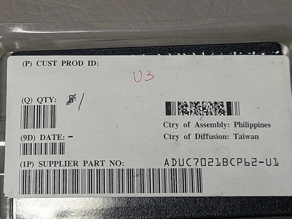 NEW ANALOG DEVICES PRECISION 12BIT ANALOG MICROCONTROLLER ADUC7021 ADUC7021BCP62