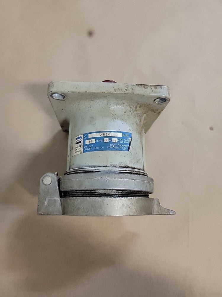  Crouse-Hinds AR641 60-Amp Pin&Sleeve RECEPTACLE 60A 4W4P 600Vac