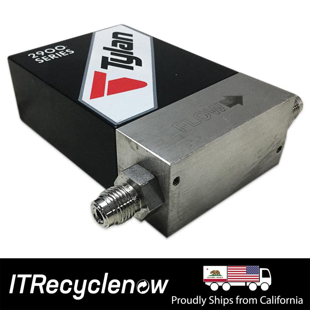 Tylan FC2900 4V Flow Controller Card Edge Connector Viton 1/4" VCR H2 500 SCCM