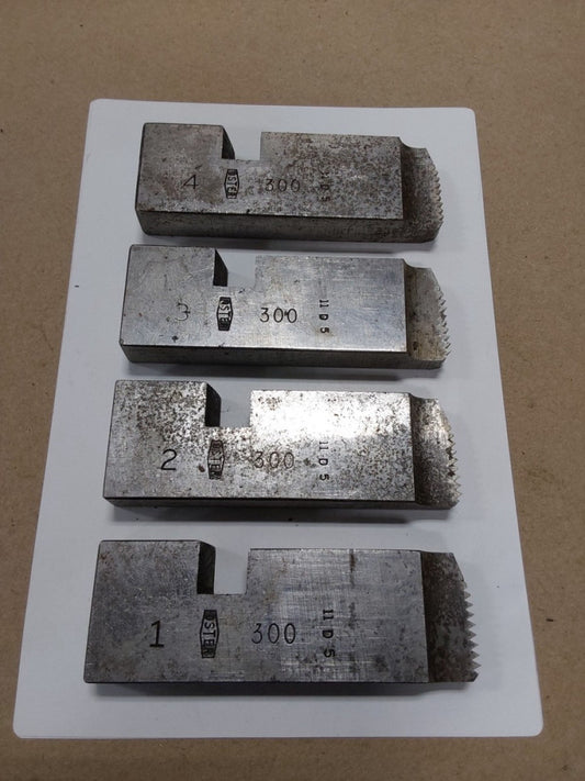 4 Oster 300- 1/2” & 3/4” Pipe thread dies  #1,#2,#3,#4