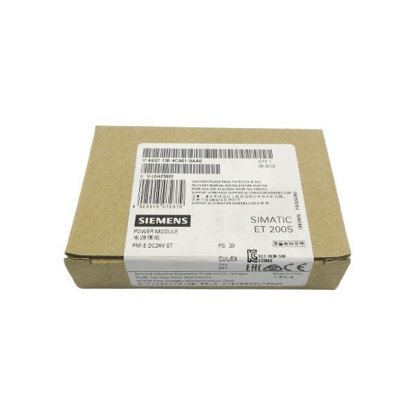 SIEMENS 6ES7138-4CA01-0AA0 24VDC NSFS