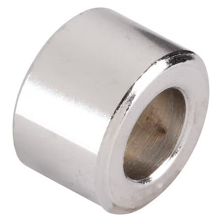 Zoro Select Mpb516 Spacer, 3/8 In Screw Size, Chrome Plated Steel, 1/2 In