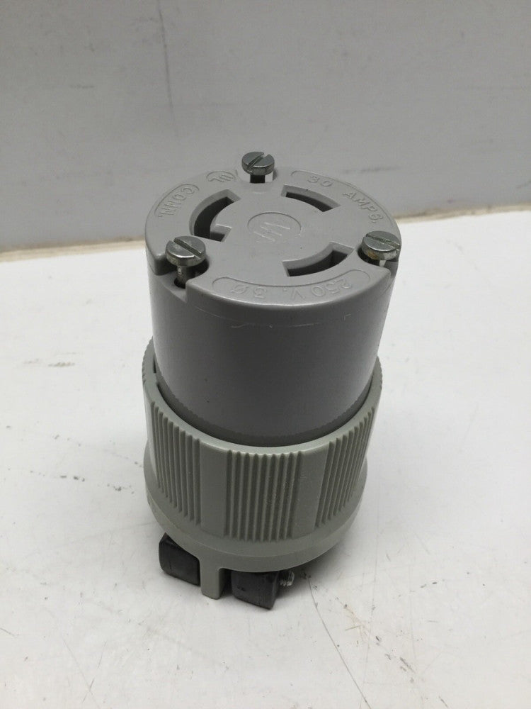 ARROW HART 6394 HART-LOCK Connector Dead Front Plug 30A 250V 3P 3W NEMA L11-30R