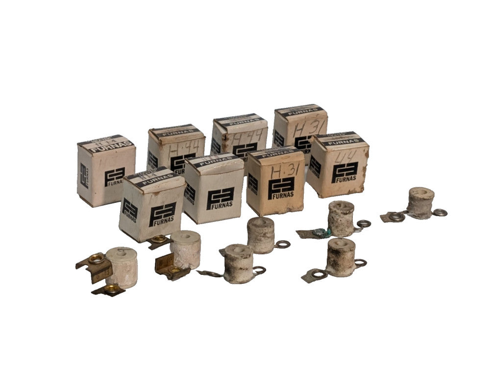 Lot of 15: Assorted Furnas Thermal Overload Heater Elements, H14, H31, H44, More