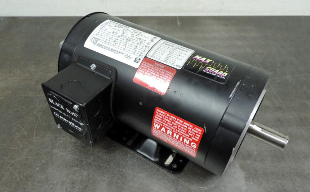 Marathon Y537 Electric Motor 1 HP 1145 RPM 3 Phase 230/460 Volt 145TC Frame