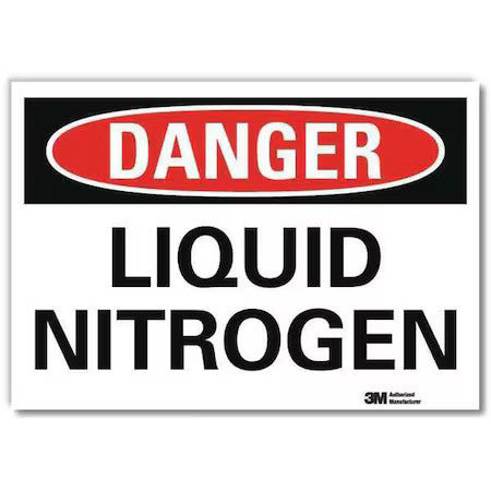 Lyle U3-1754-Rd_7X5 Danger Sign, 5 In H, 7 In W,Horizontal Rectangle, English,