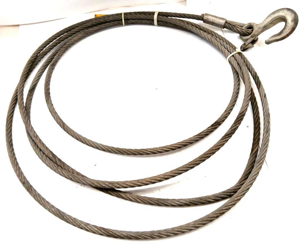WIRE ROPE SLING WITH SWAGED SLEEVE 29 FEET LONG 5/8" DIA