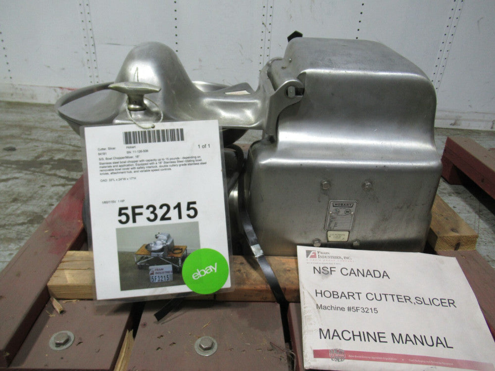 HOBART MODEL 84181 FOOD CUTTER/CHOPPER