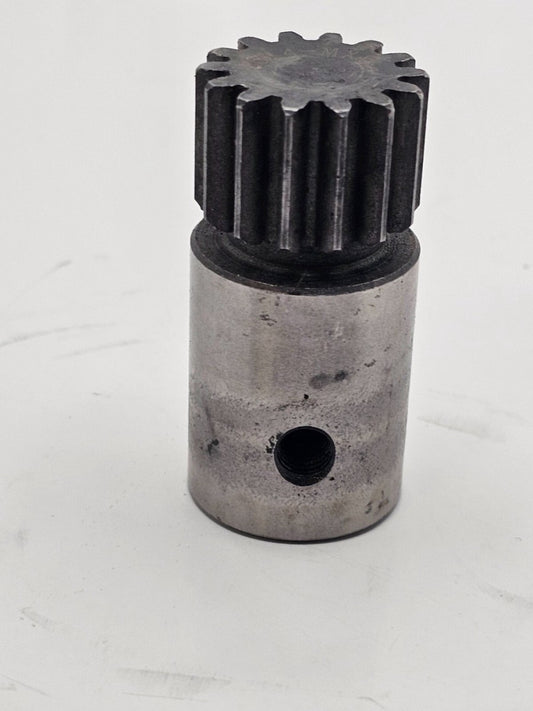 (QTY 2) Block Shaver Straight Cut Pinion Gear 14 Tooth Black Silver