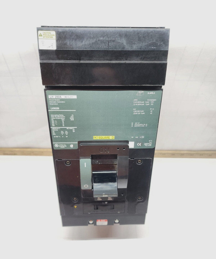 NEW SQUARE D 250 AMP I-LINE CIRCUIT BREAKER 600 VAC 3 POLE 65 kA  LH36250
