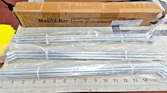 24-Pack Retail Space Solutions 80-0071-002 Magna-Bar 15" Straight Peg [A7S3]